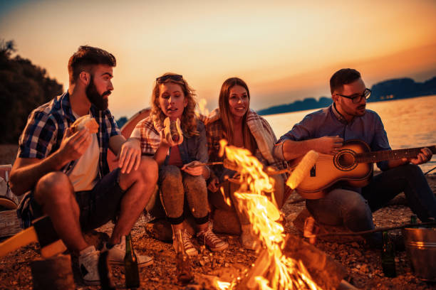 istock Group of friends making barbecue together 1127190725
