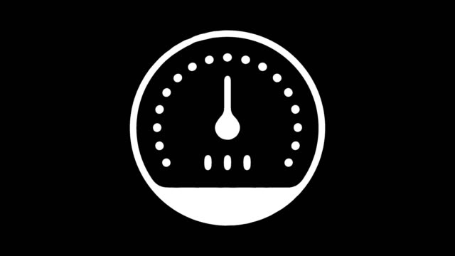 Performance Measurement Line Icon Animation with Alpha