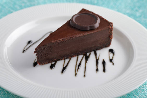 チョコレート チーズケーキ - chocolate cheesecake ストックフォトと画像