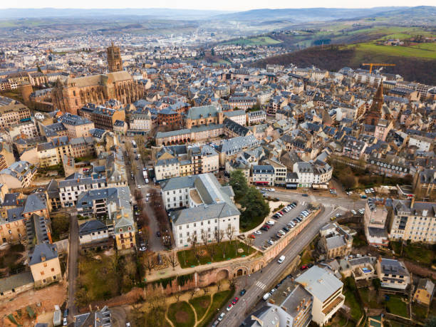 istock Aerial view of Rodez 1127193620