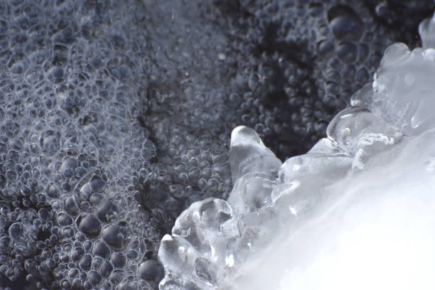istock Running Water Beneath the Stream Ice in Winter Close Up Abstract 1127198900