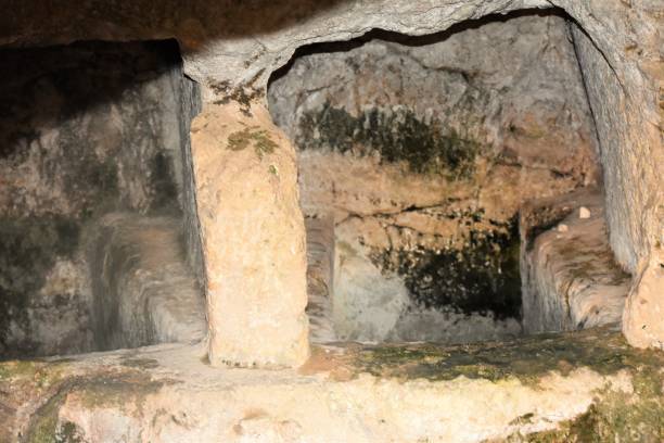 istock Old roman tomb in a cave 1127201694