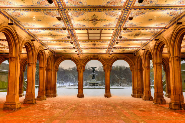 Bethesda Terrace at Night, Central Park