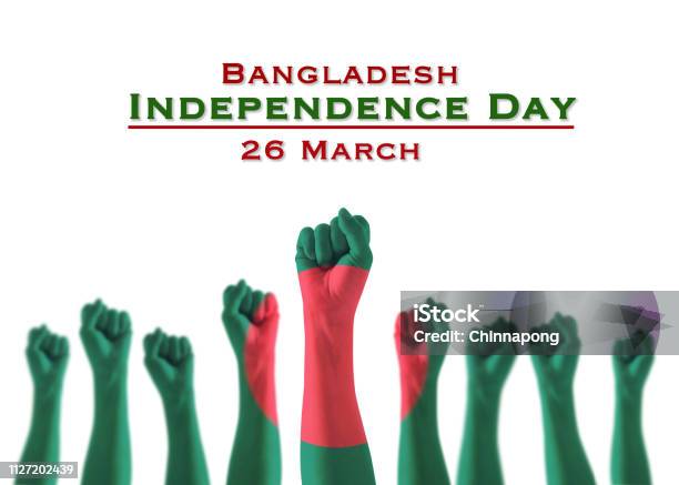 Happy Independence Day 26 March With Bangladesh National Flag Pattern On Leaders Fist Isolated On White Background Stock Photo - Download Image Now - iStock Happy Independence Day 26 March With Bangladesh National Flag Pattern On Leaders Fist Isolated On White Background Stock Photo - Download Image Now - iStock