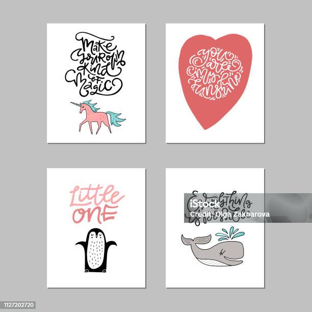 Nursery Art Collection Stock Illustration - Download Image Now - People, Animal, Bundle