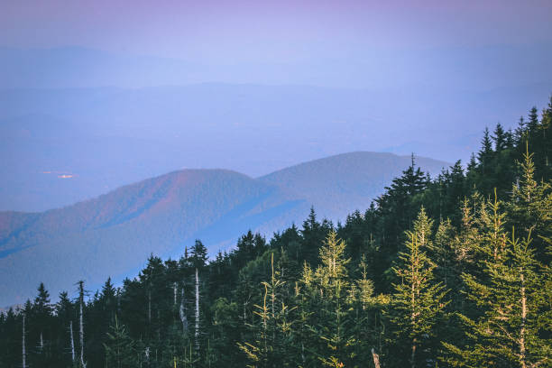 Mount Mitchell near Asheville, North Carolina stock photo