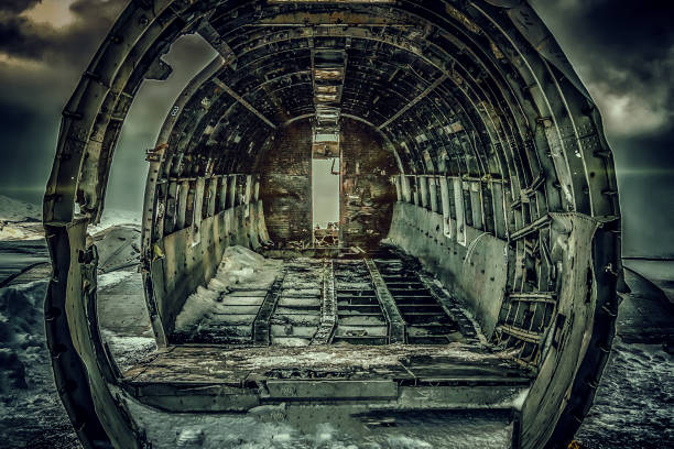 istock wreckage of dakota-Iceland aircraft 1127205996