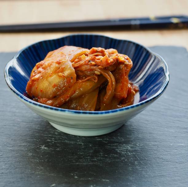 istock Korean side dishes, Stir-fried Kimchi 1127206211