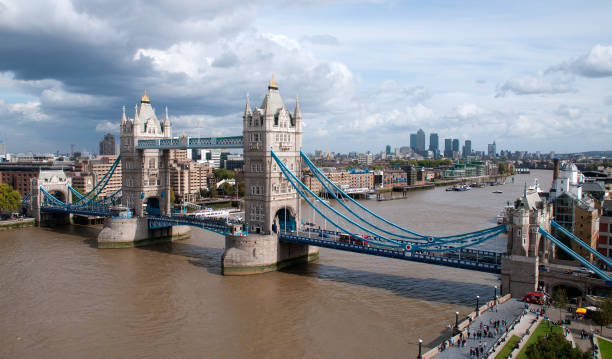 Tower Bridge and the River Thames, London