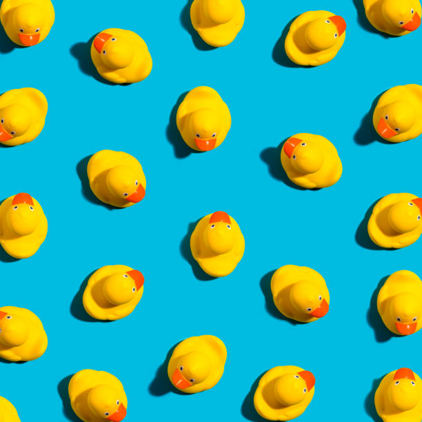 istock Collection of yellow rubber ducks 1127209896