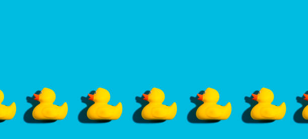 istock Collection of yellow rubber ducks 1127209901