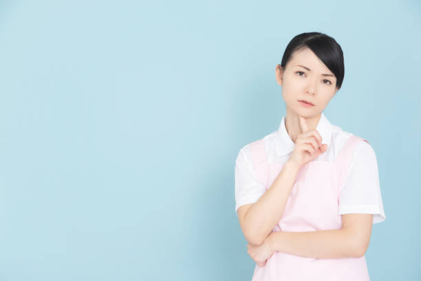 istock Working woman in an apron 1127210828