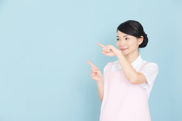 istock Working woman in an apron 1127210882