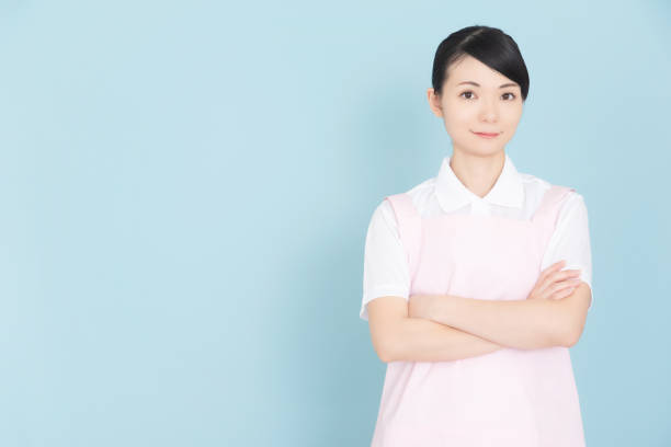 istock Working woman in an apron 1127210921