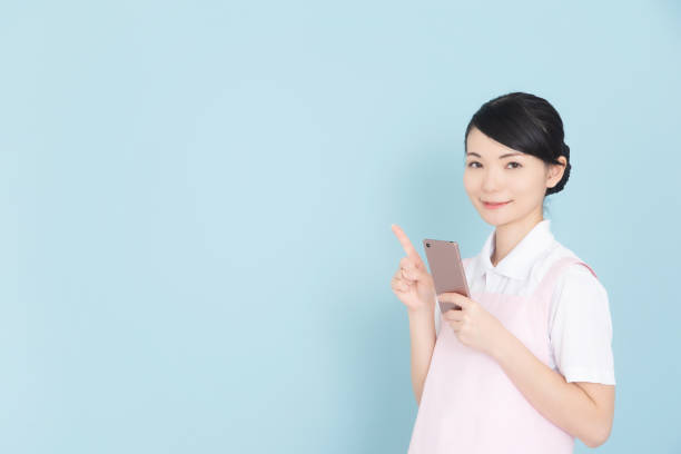 istock Working woman in an apron 1127211023