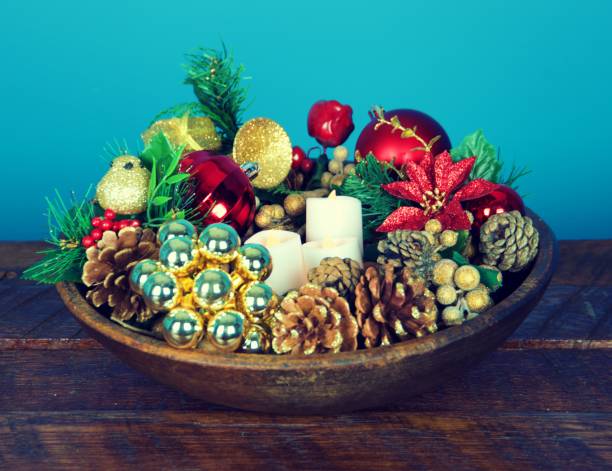 istock Christmas themed table centerpiece 1127213910