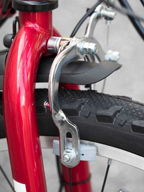 istock Front wheel brake for children's bicycle 1127219662