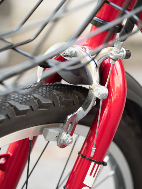 istock Front wheel brake for children's bicycle 1127219668
