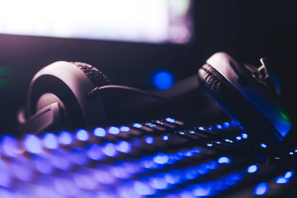 istock Headphones on the Keyboard 1127224223