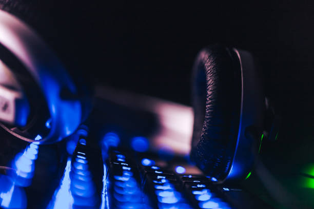 istock Headphones on the Keyboard 1127224236