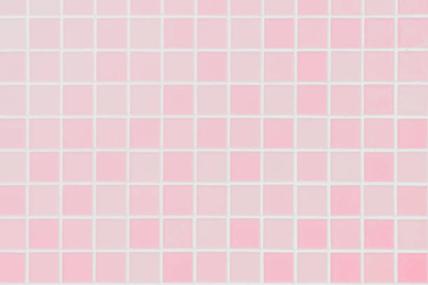 istock White or Pink ceramic wall and floor tiles abstract background. Design geometric mosaic texture for the decoration of the bedroom. 1127225049