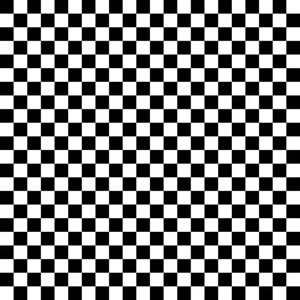Vector illustration of Black And White Checkered Seamless Pattern