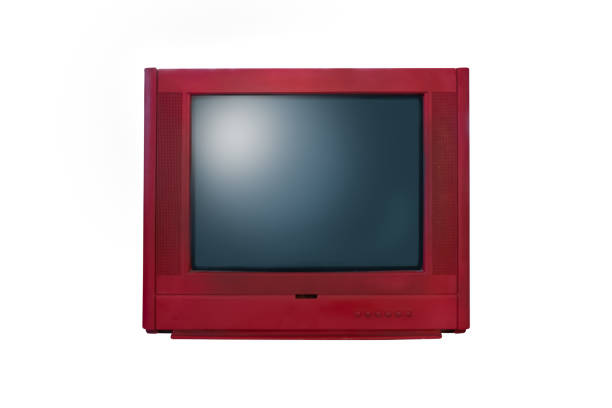 istock Retro old television from 80s isolated on white background. 1127231816