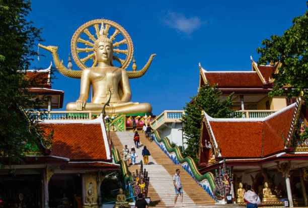 Big Buddha temple stock photo
