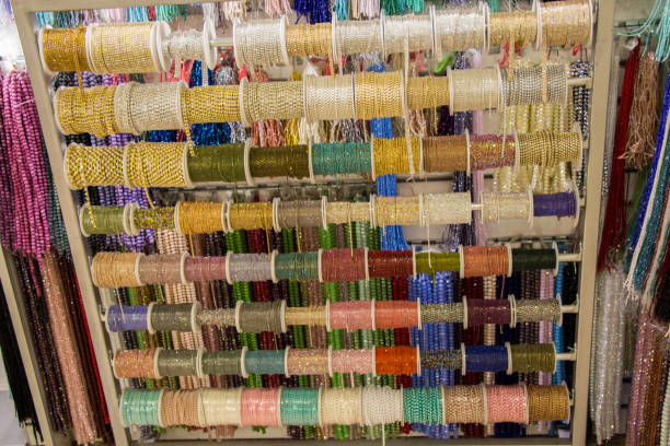 istock Set of Rolls of colotful thread 1127234510