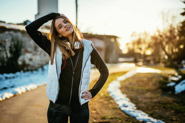 istock Woman running in the local park 1127238711