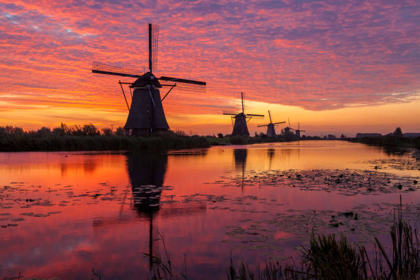 istock Kinderdijk in holland by sunrise 1127241022