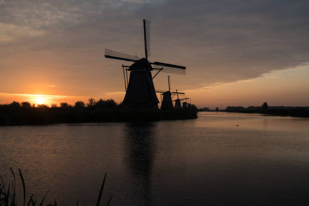 istock Kinderdijk in holland by sunrise 1127241060