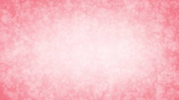 istock Pink heart background in valentine's day with copy space 1127241949