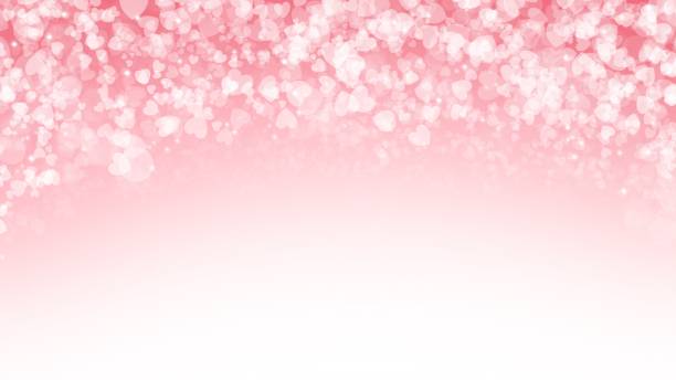istock Pink heart background in valentine's day with copy space 1127241965