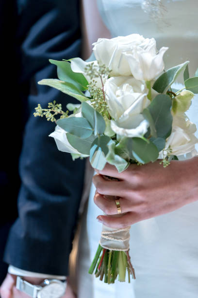 istock Bride holds a wedding bouquet. 1127242153