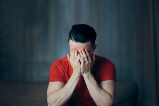 istock Sad Depressed Man Feeling Anxious and Stressed Out 1127248237