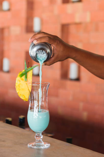 bartender preparing cocktail,party alcohol drink