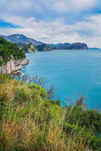 istock Rocky cliffs in Petrovac bay 1127250724