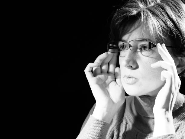 istock Monochrome female portrait 1127251368