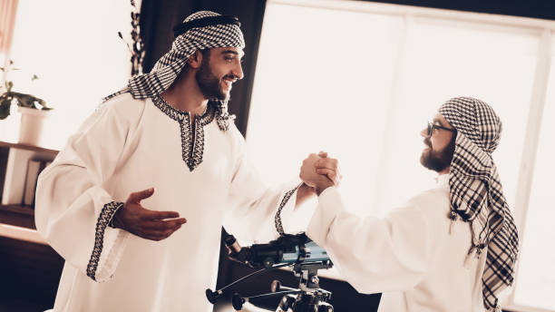 istock Arabs looking on each other and come to agreement 1127251505