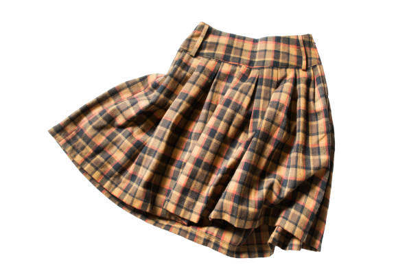 Crumpled skirt isolated