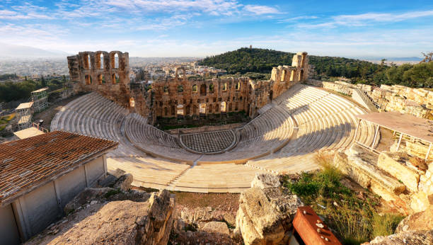 istock Ancient theater in summer day in Acropolis Greece, Athnes 1127257977