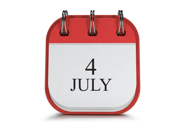 istock Colorful Calendar On White 1127259315