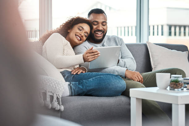 istock Weekends are for streaming their favourite series 1127260551