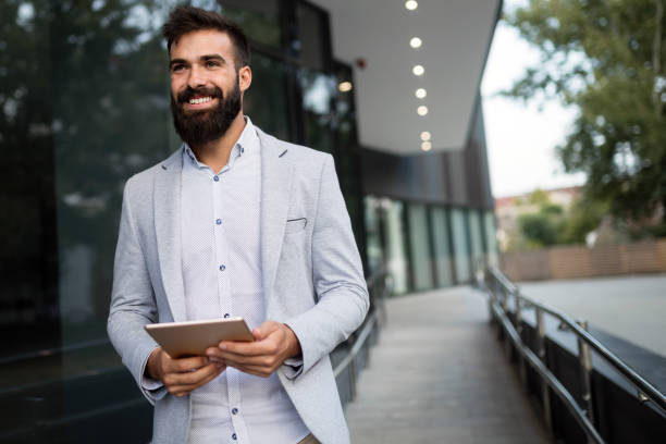 istock Handsome businessman portrait outdoor 1127266148