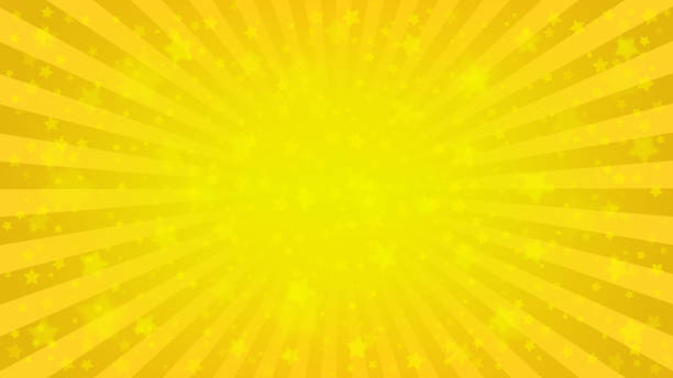 明るい黄色の星空の背景 - パーティー イラスト点のイラスト素材／クリップアート素材／マンガ素材／アイコン素材
