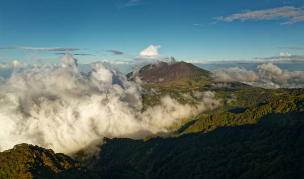 Costa Rica landscapes - beautiful nature - View from Irazu to Turrialba Volcano Costa Rica landscapes - beautiful nature - View from Irazu to Turrialba Volcano. irazu stock pictures, royalty-free photos & images