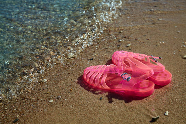 istock Pink Women's JELLY  SANDALS 1127272739