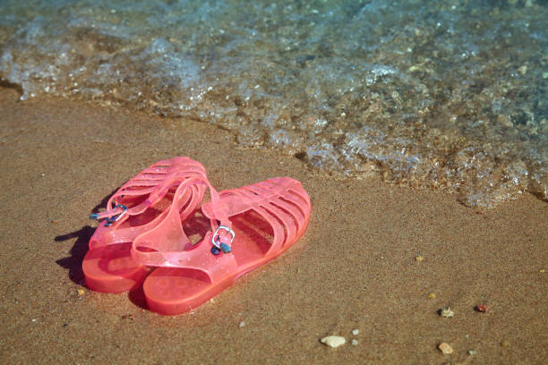 istock Pink Women's JELLY  SANDALS 1127272754