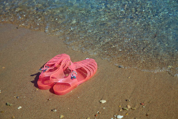 istock Pink Women's JELLY  SANDALS 1127272757